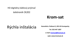 teletronik CK201 - Krom-sat