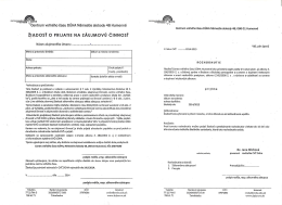 žnlADOst o P`RIJATIE NA zÁuJMOvú člNNosi - taekwondo