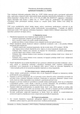 všeobecne` obchodne podmienký
