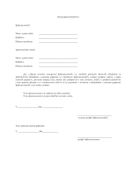 Splnomocnenie Na Prevzatie Dokladov O Ukon en 