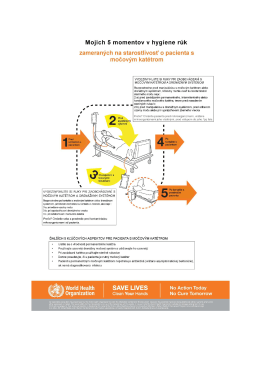 Mojich 5 momentov v hygiene rúk – močový katéter (pdf)