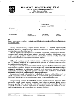 Zmeny cestovných poriadkov 2013/2014