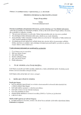 Stopex 30 mg - Klub zdravia Walmark