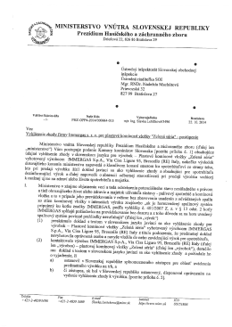 ga MINISTERSTVO vN&Uacute;TRA sLOvENsKEJ REPUBLIKY &scaron; i