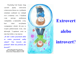 Introvert verzus extrovert