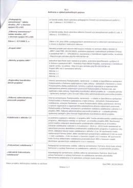 „Pedagogický zamestnanec" (alebo skratka „PZ“ v slovnom spojení
