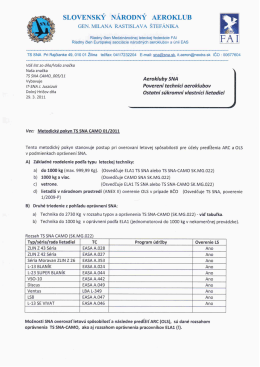 č. 01/2011 - Slovenský národný aeroklub