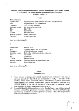 Zmluva o poskytovan&iacute; prekladateľsk&yacute;ch služieb