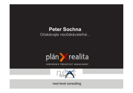 Peter Sochna - Konference projektový management
