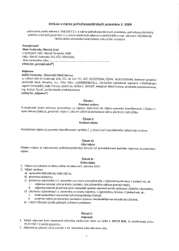 Príloha č.2 k zápisnici z OZ dňa 23.10.2014