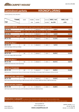 Laminátové parkety KRONOFLORING