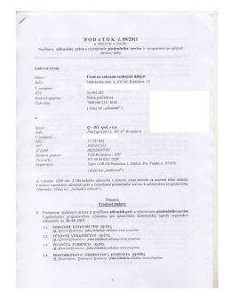 Dodatok 9 k ZMLUVE 221380 - Úrad na ochranu osobných údajov