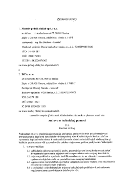 Zmluva o technickej pomoci