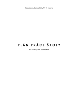 Plán práce 2014_15