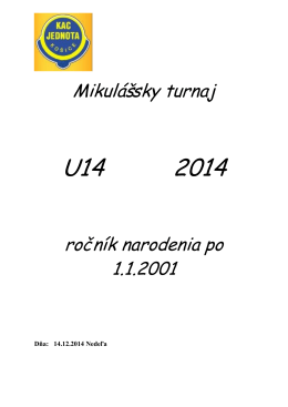U14 2014 - FAM Poprad