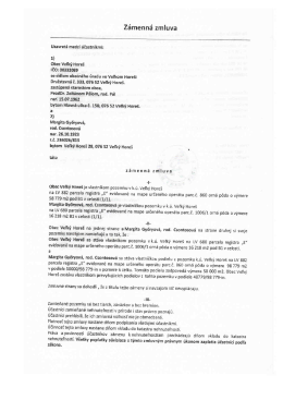 Zámenná zmluva