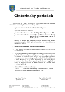 Cintorínsky poriadok