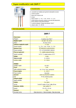 C Super-multifunkční relé SMR-T