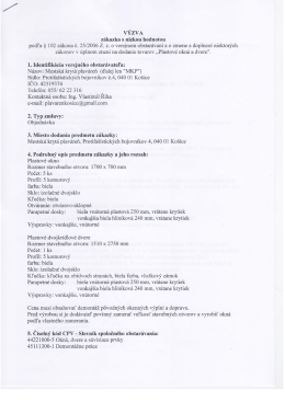 Výzva (PDF) - Mestská krytá plaváreň Košice