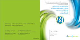 Pozvanka DL BA 08 2014 B.cdr - Slovenská genekologicko
