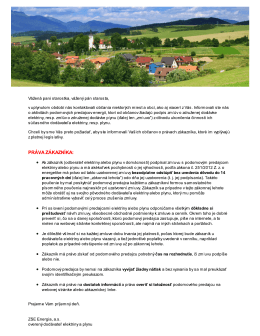 Informácia pre občanov - Podomový predaj energií
