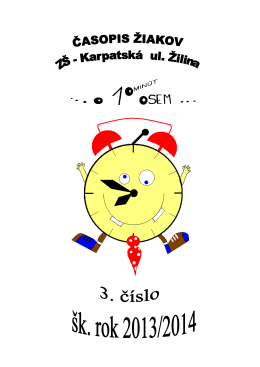 Číslo 3_2013-14 - Základná škola, Karpatská 8063/11, Žilina