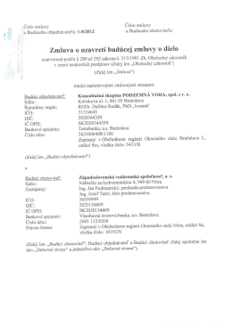 21250 Zmluva o uzavretí budúcej ZoD