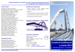 Oceľové konštrukcie a mosty 2012