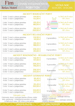 Fl m i * i` cENN [K vEĽKoNocNYCH VEĽK&Aacute; NOC