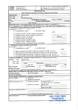 g Slovensk&aacute; po&scaron;ta, a. s. ICO: 36631124. IC DPH