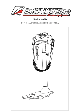 Návod na použitie IN 7450 MASÁŽNE ZARIADENIE inSPORTline