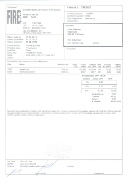 Dodávateľ: i Faktúra Č.: 1300572