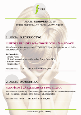 AKCIE FEBRUÁR/ 2015 * Ř"