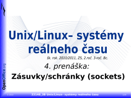 33148_3B Unix/Linux– systémy reálneho času