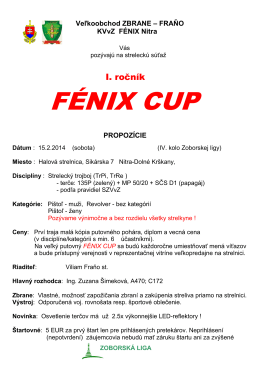 FÉNIX CUP - strelnica