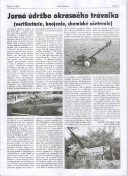 Jarná údržba trávnika