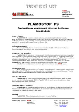 plamostop p9 - betón
