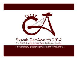 GeoAwards Slovakia - Amazon Web Services