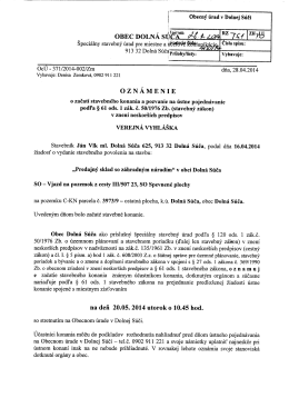 OBEC DOLNÁ súäiĺš`“ ﬂzať- /- apa/4 RZ 70 "715