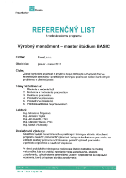 REFEREN-čNÝ LIsT