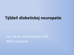 Týždeň diabetickej neuropatie