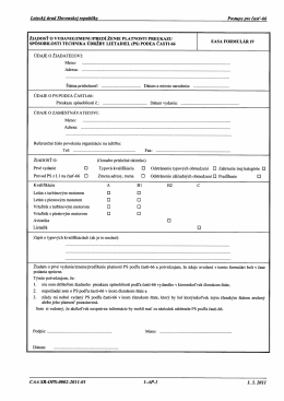 (Ps) PODĽA ČAsTI-66 EASA FORMULAR 19
