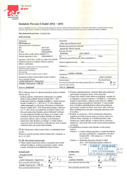 ZSE dodatok E-STABIL 2012-2013