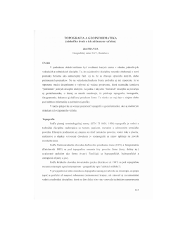 Topografia a geoinformatika [pdf]