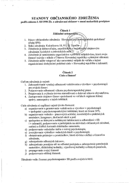 Stanovy SPS [pdf]