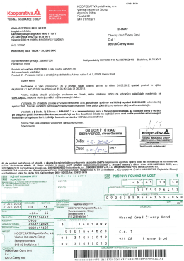 67451-5439 KOOPERATIVA poisťovňa, as. _ &uacute;