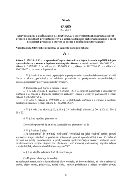 návrh novely zákona o spotrebiteľských úveroch