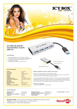 ICY BOX IB-AC6104 Concentrateur 4 ports USB 3.0