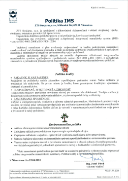 Politika kvality
