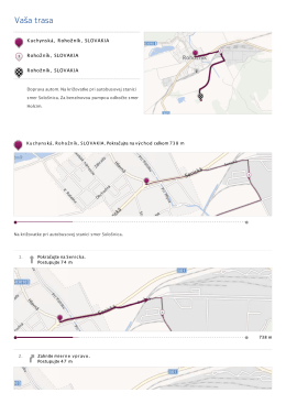 Tlač - Vytlačiť pokyny pre vašu trasu